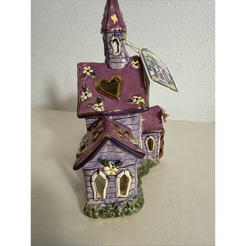 NEW Blue Sky Clayworks 2004 Charity Tealight Holder Church READ DESCRIPTION - Picture 4 of 7